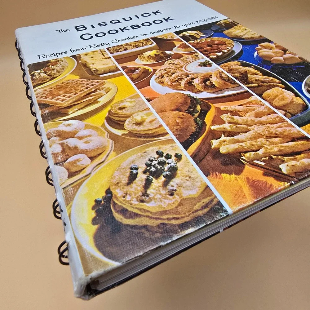 Vintage 1964 The Bisquick Cookbook Betty Crocker First Edition Spiral Hardcover